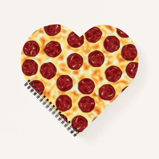 Pepperoni Pizza Pattern Notizblock (Vorderseite)