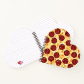 Pepperoni Pizza Pattern Notizblock (Innenseite)