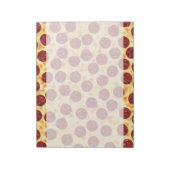 Pepperoni Pizza Pattern Notizblock (Rotiert)