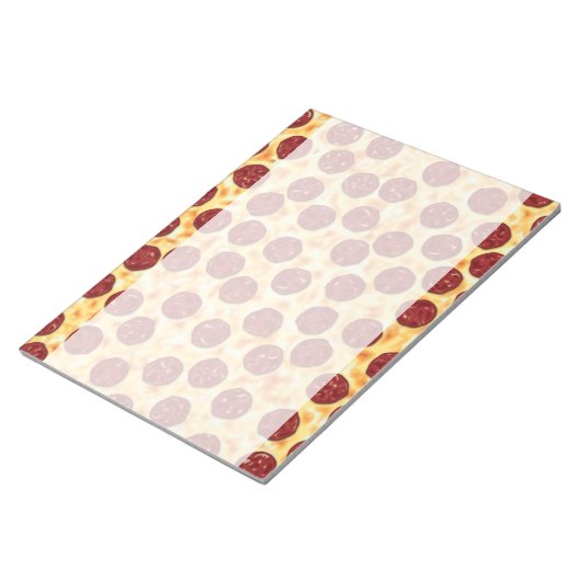 Pepperoni Pizza Pattern Notizblock (angewinkelt)