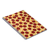 Pepperoni Pizza Pattern Notizblock (Rechte Seite)