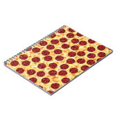 Pepperoni Pizza Pattern Notizblock (Linke Seite)