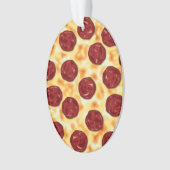 Pepperoni Pizza Pattern Ornament (Vorderseite)