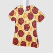 Pepperoni Pizza Pattern Ornament (Vorderseite)