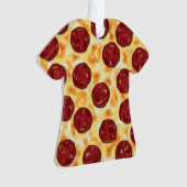 Pepperoni Pizza Pattern Ornament (Vorderseite)
