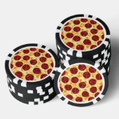 Pepperoni Pizza Pattern Pokerchips (Stapel)
