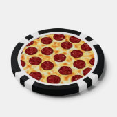 Pepperoni Pizza Pattern Pokerchips (Einzeln)