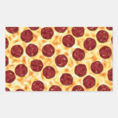 Pepperoni Pizza Pattern Rechteckiger Aufkleber (Vorderseite)