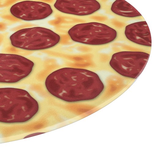 Pepperoni Pizza Pattern Schneidebrett (Ecke)