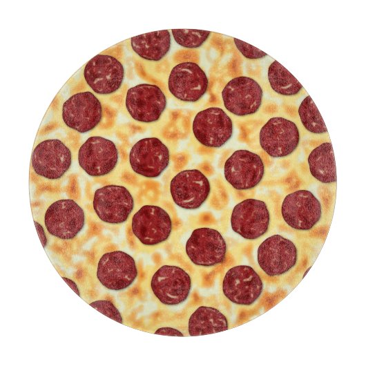 Pepperoni Pizza Pattern Schneidebrett (Vorderseite)