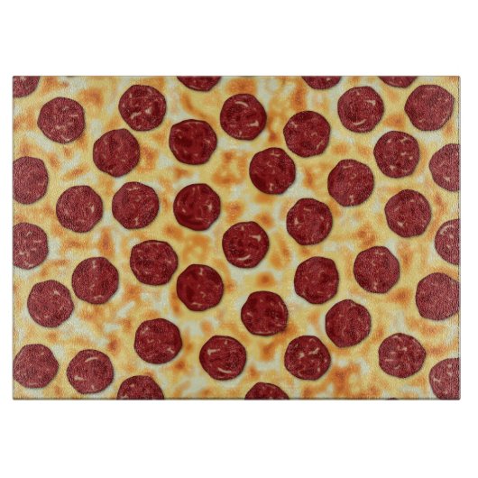 Pepperoni Pizza Pattern Schneidebrett (Vorderseite)