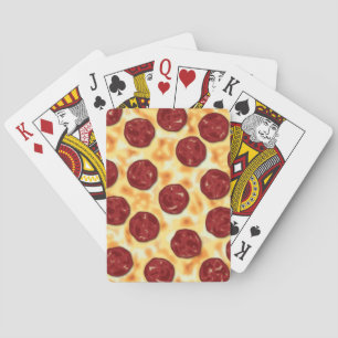 Pepperoni Pizza Pattern Spielkarten
