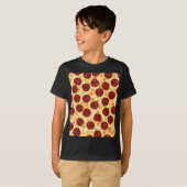 Pepperoni Pizza Pattern T-Shirt (Vorne ganz)
