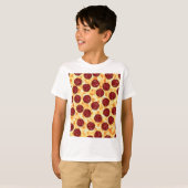 Pepperoni Pizza Pattern T-Shirt (Vorne ganz)