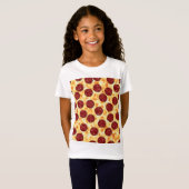 Pepperoni Pizza Pattern T-Shirt (Vorne ganz)