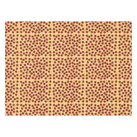 Pepperoni Pizza Pattern Tischdecke (Vorderseite (Horizontal))