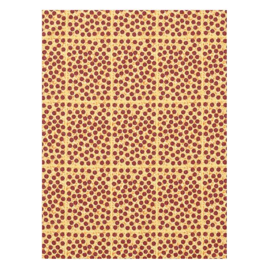 Pepperoni Pizza Pattern Tischdecke (Vorderseite)
