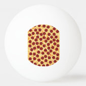 Pepperoni Pizza Pattern Tischtennisball (Rückseite)