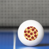 Pepperoni Pizza Pattern Tischtennisball (Netto)