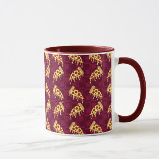 Pepperoni Pizza Pie Slices Yummy Design Tasse