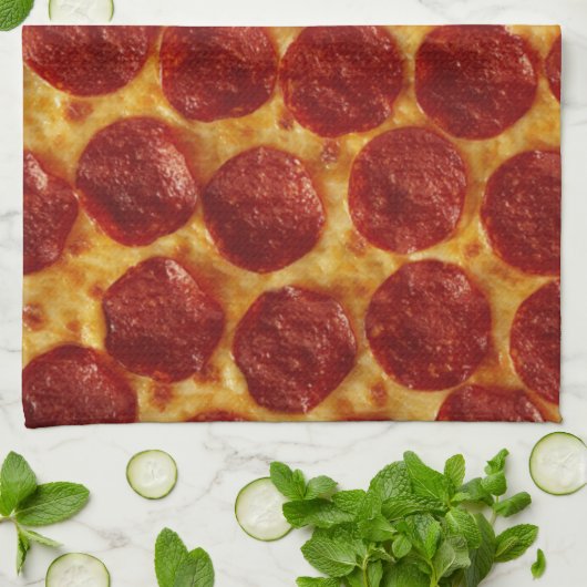 PEPPERONI PIZZA PLUS 3 GESCHIRRTUCH (Gefaltet)