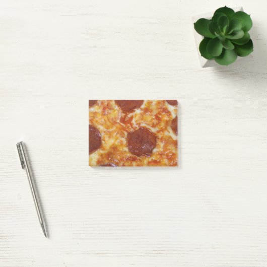Pepperoni-Pizza Post-it Klebezettel (Büro)