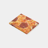 Pepperoni-Pizza Post-it Klebezettel (angewinkelt)