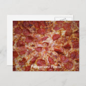 Pepperoni Pizza Postcard Postkarte (Vorne/Hinten)