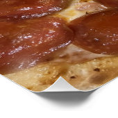 Pepperoni Pizza Poster (Ecke)