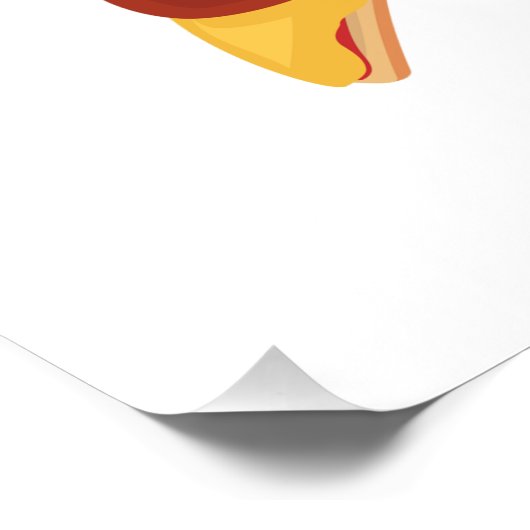 Pepperoni pizza poster (Ecke)