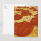 Pepperoni Pizza Postkarte (Vorne/Hinten)