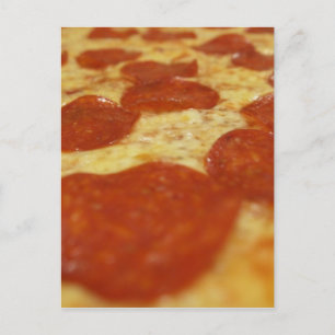 Pepperoni Pizza Postkarte