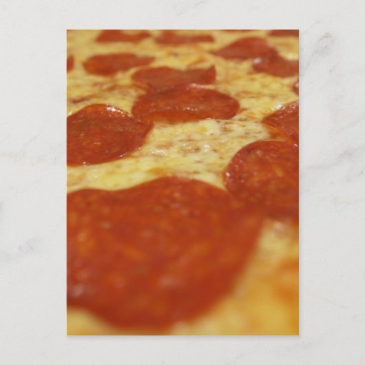 Pepperoni Pizza Postkarte (Vorderseite)