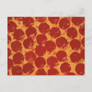 Pepperoni Pizza Postkarte