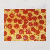Pepperoni Pizza Postkarte (Vorderseite)