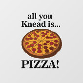 Pepperoni Pizza Restaurant Fensteraufkleber (Blatt)