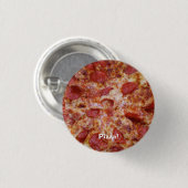 Pepperoni Pizza Round Button (Vorne & Hinten)
