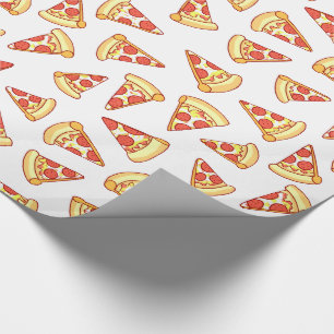 Pepperoni-Pizza-Scheibe, die Geschenkpapier