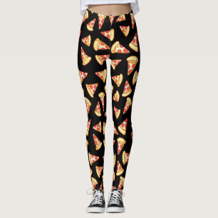 Pepperoni-Pizza-Scheibe, die Muster-Leggings Leggings