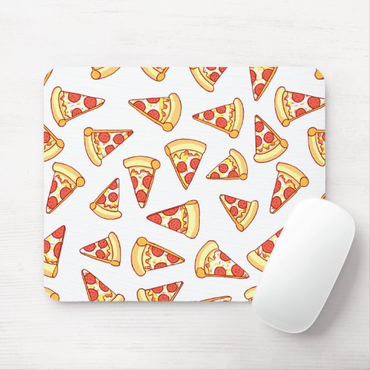 Pepperoni-Pizza-Scheibe, die Muster-Mausunterlage Mousepad (Mit Mouse)
