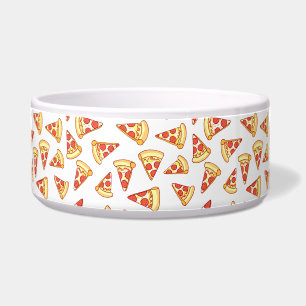Pepperoni-Pizza-Scheibe, die Napf