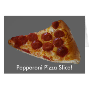 Pepperoni-Pizza-Scheiben-Party Blank Inside