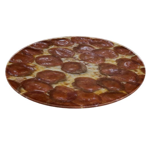 Pepperoni Pizza Schneidebrett (Ecke)