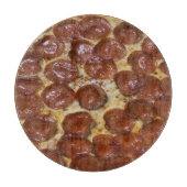 Pepperoni Pizza Schneidebrett (Vorderseite)
