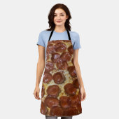 Pepperoni Pizza Schürze (Getragen)