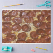 Pepperoni Pizza Seidenpapier (Basteln)