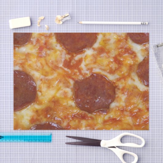 Pepperoni-Pizza Seidenpapier (Handwerk)