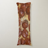 Pepperoni Pizza Seitenschläferkissen (Vorderseite Vertikal)