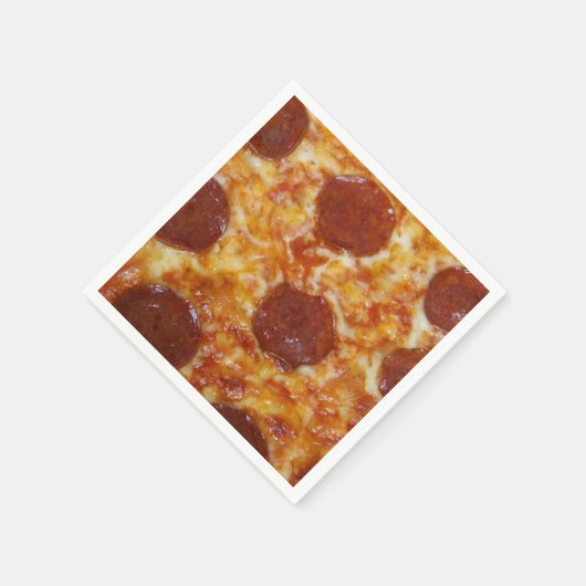 Pepperoni Pizza Serviette (Ecke)