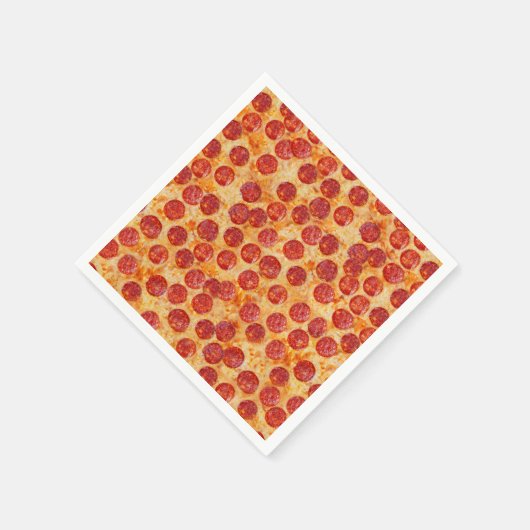 Pepperoni Pizza Serviette (Ecke)